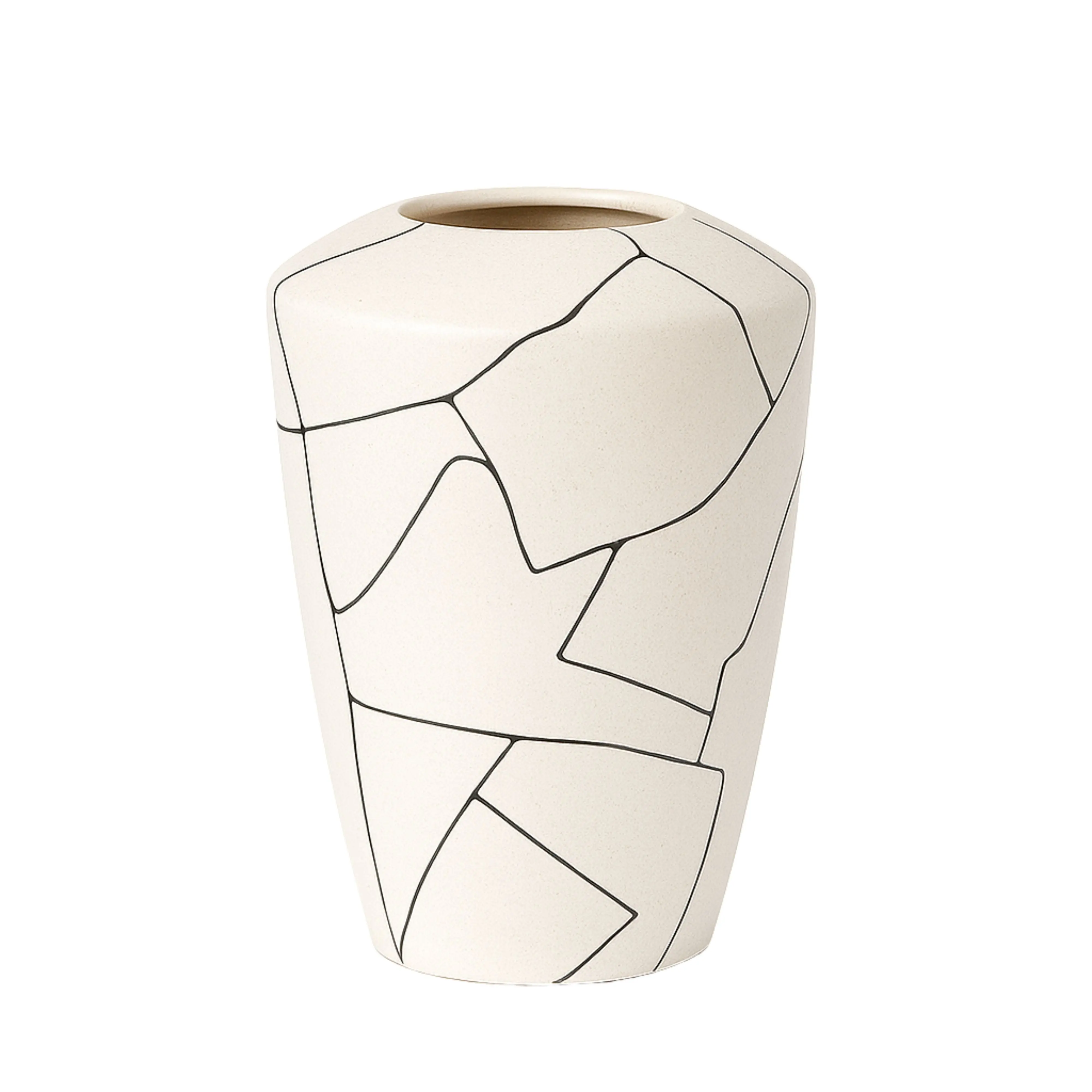 Modern White Abstract Vase | Large Flower Vase | Statement Piece | Home Decor | Contemporary Vase
