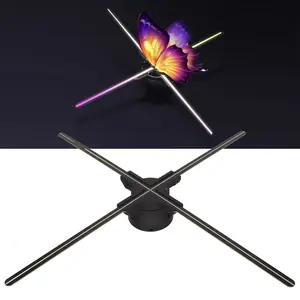 3D Hologram Fan Display 1024x768P WiFi APP Control Holographic Advertising Machine for Win Exhibition