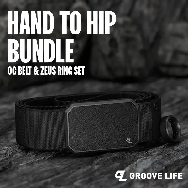 Groove Life Hand To Hip Bundle - OG Belt Black & Zeus Ring Black Set