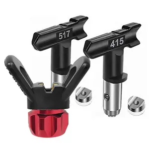 3 Pieces Spray Tips Airless Paint Spray Gun Sprayer Tip Guard Nozzle Seat Replacement for Airless Spray Paint Tip Nozzle Blue Airless Spray Paint Nozzle and Guard for Sprayer Replacement Parts Airless Spray Paint Guns