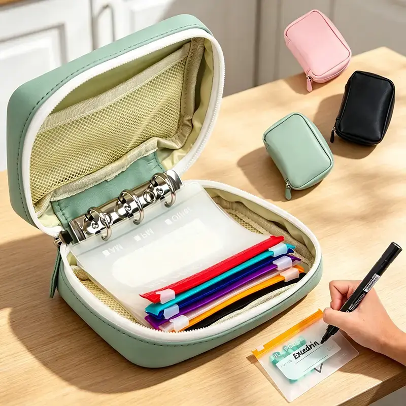 Waterproof Pill Pouch Set, 14pcs Bags Inside, A8 Waterproof Pill Organizer Set, 7 to 14 Days of Meds,Zippered Pill Storage for Fish Oils, Vitamins, Reusable Pocket Pharmacy with Color-Coded Labels dealsforyou, summerwins