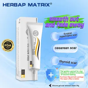 【HERBAP MATRIX Plus】Professional Silicone Scar Treatment for Stretch Marks, C‑Section, Acne Scars & Acne Marks | Helps Prevent Scar Thickening | Face & Body | GMPC ISO 9001 Acne Old Scar Removal Cream for Face & Body | Fades DarkScars Serums, Skin Repair