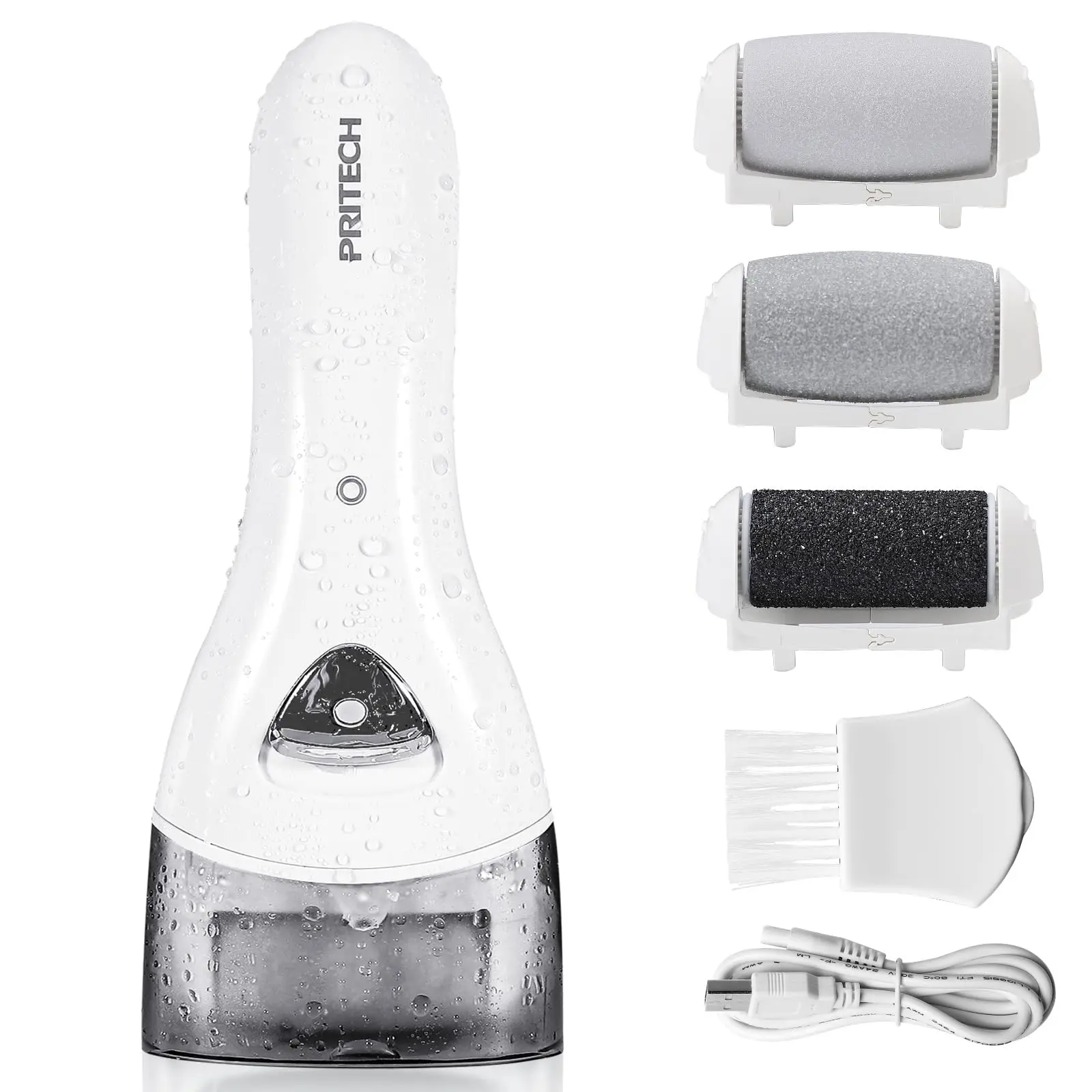 Electric Feet Callus Removers Rechargeable,Portable Electronic Foot File Pedicure Tools, Electric Callus Remover Kit,Professional Pedi Feet Care Perfect for Dead,Hard Cracked Dry Skin Cordless Pedicure Machine Compact