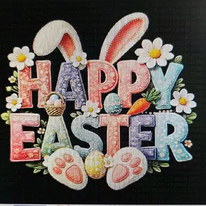 Easter DTF Transfers Ready to Press - 10 Colorful Images Gangsheet + 2 Free for Festive Designs