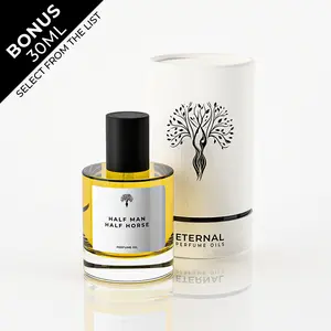 Eternal Perfume Oils - Half Man Half Horse Perfume Oil, Long-Lasting Scent for Men | 50ml with Bonus 30ml Perfume Bottle of your choice