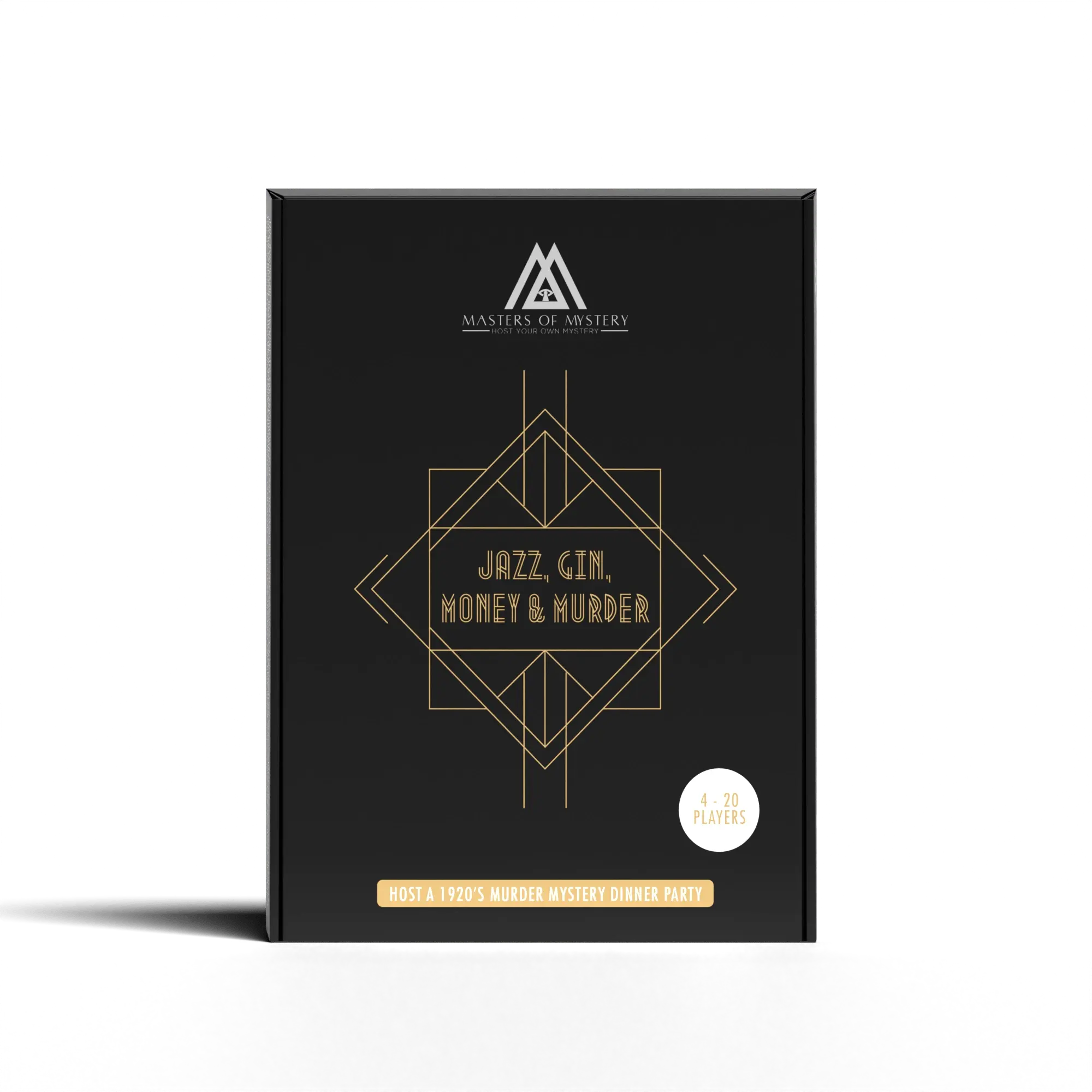 Masters of Mystery 1920s Gatsby Themed Murder Mystery Dinner Party Game for Up to 20 Adults
