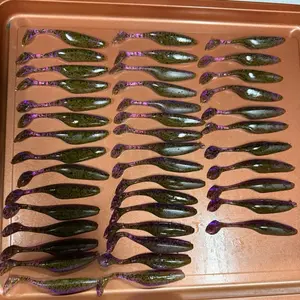 Chameleon Purple 3.5” Paddle tails 8pk