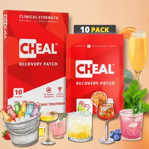 CHEAL Hangover Prevention Patches - Party Patches for Better Mornings Organic Vitamin Formula CHEAL Hangover Prevention Patches - Party Patches for Better Mornings Organic Vitamin Formula