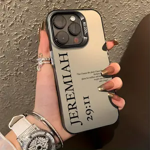 Jeremiah 29:11 Bible Verse Christian Aesthetic Smartphone Case, Cellphone Accessory for iPhone 11-16 Pro Max Plus Handheld Devices, Birthday Christmas Gift for Christians