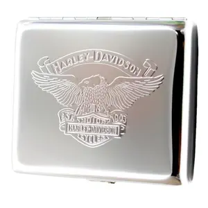 Retro Cigarette Case Victorian Style Metal Holder, Credit Card Holder Pocket, Large Rfid Protective Security Wallet, Diamond Pattern, Stainless