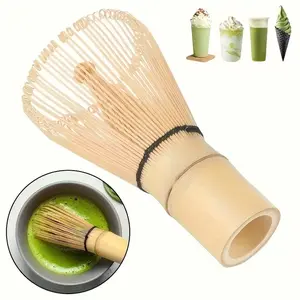 Matcha Whisk - Bamboo matcha Whisk set, Handcrafted Traditional Japanese Chasen, 100-Prong Matcha Stirrer Wisk Mixer Brush for Authentic Matcha Tea Preparation