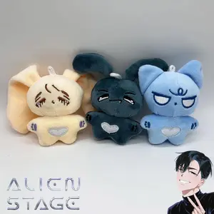 Anime Alien Stage Ivan Till Luka Cosplay Key Chain Plush Doll Keychain Soft Figure Pendant Plushies Bag Decoration Accessories