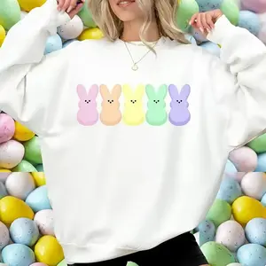Peep My Sweatshirt, 2026 Easter Sweatshirt, Candy Peeps Sweater, Egg Hunt Shirt, Spring Room Mom, Christian Spring, Eggs And Bunnies, Pastel Easter, Rainbow Easter
