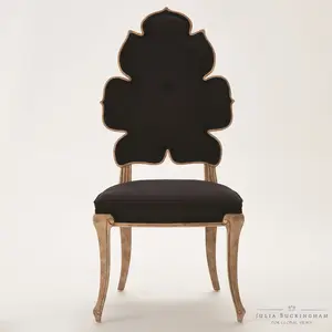 Artful Traditionalist Crown Back Armless Dining Side Chair