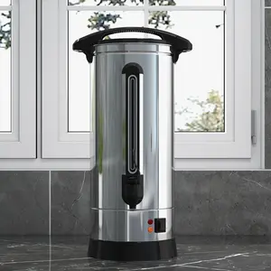 80/100/120 Cup Commercial Coffee Maker, Food Grade Stainless Steel Large Capacity Coffee Urn Perfect for Church, Meeting rooms, Lounges, and Other Large Gatherings