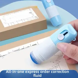 2-in-1 Privacy Security Marker & Box Cutter: Ink Remover Pen to Erase Shipping Labels, Packing Slips, and Bills | Portable Identity Theft Protection Tool for Home & Office | Great Christmas Gift