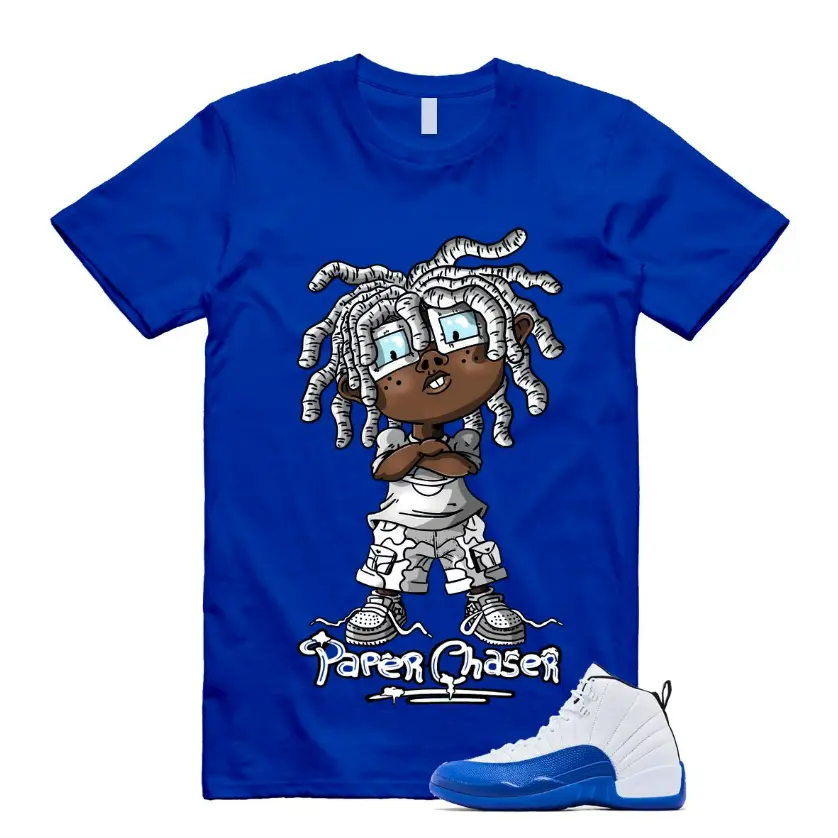 12 Blueberry Game Royal Blue White Black T Shirt Match CHUCKY, 12 Blueberry Outfit, Graphic Tees, Womenswear Top T-Shirt