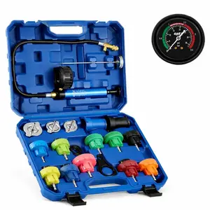 Orion Motor Tech 31 pcs Universal Radiator Pressure Tester Kit, Coolant Pressure Tester Kit with Manual Pump and Color-Coded Test Caps, Coolant Vacuum Refill kit for Cars Motorcycles Trucks Cooling System, Automotive Repair Tools #TikTokShopStockUp