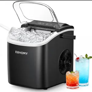 Portable icemaker Countertop Sonic Compact Electric Homemade Vintage Rapid Home Roti Flatbread Double-Head Professional Self-Cleaning USB Perfect Ice Commercial Digital multi-function cooking bpa-free food-safe home food-slicer