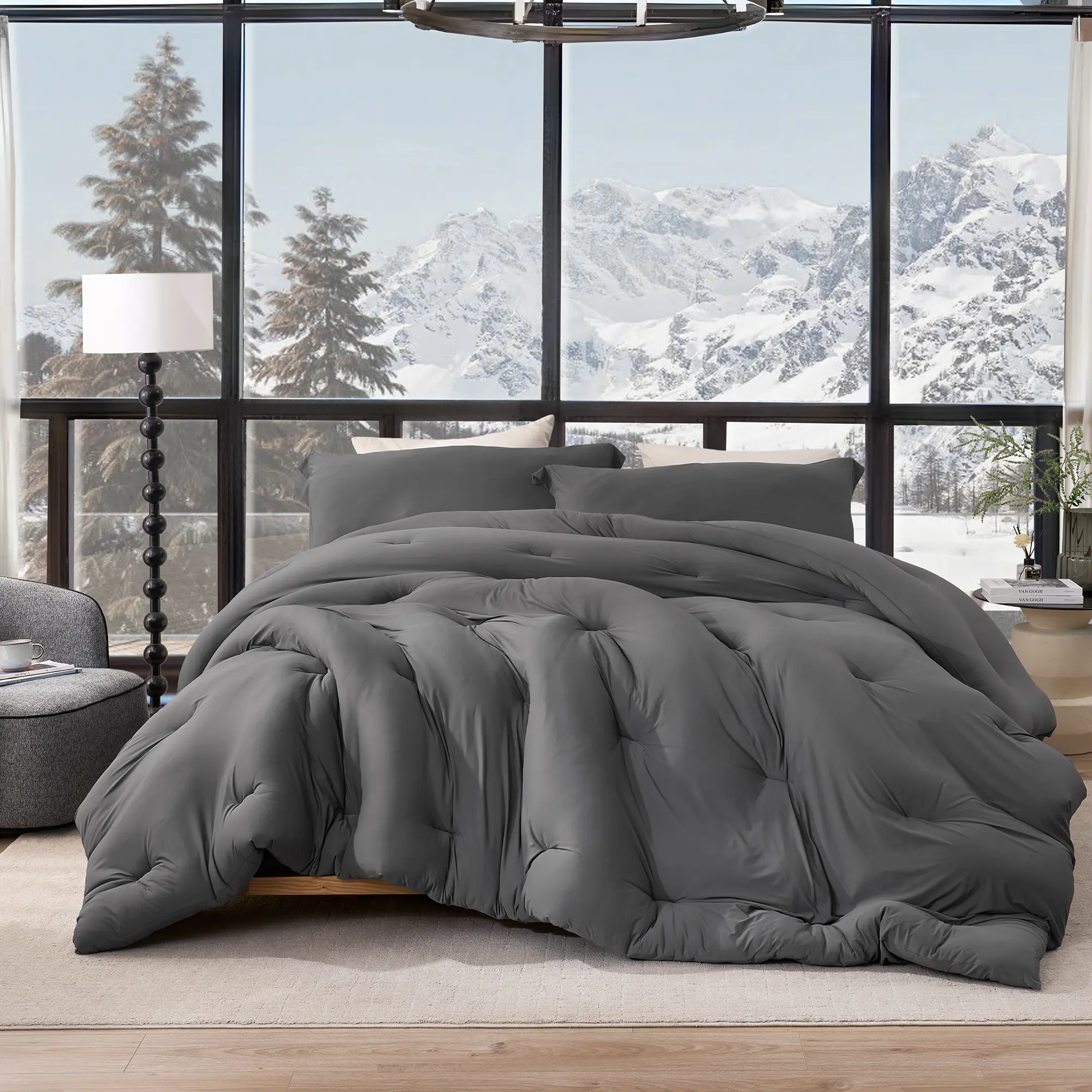 Look At This Thicky - Coma Inducer Oversized Comforter Set - Standard Thicky - Beluga Baby Gray