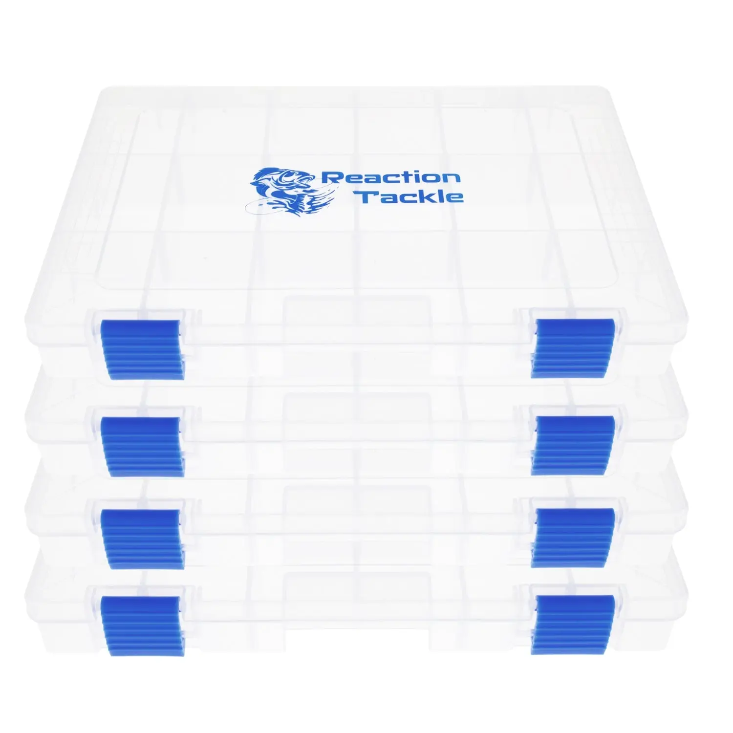 Reaction Tackle Trays (2 & 4-Pack) - Universal 3600 & 3700 Size Fishing Storage Boxes for Gear and Equipment, Accessory, Outdoor Use, Lure Storage, Supplies, Fishing Gear And Equipment, Fishing Accessory