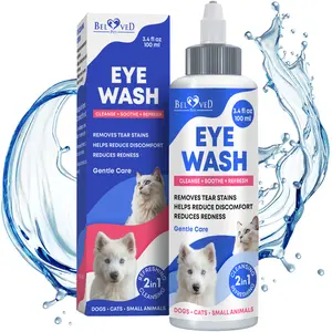 Cat & Dog Eye Wash Drops & Tear Stain Remover, Cleaner Grooming Products Removal