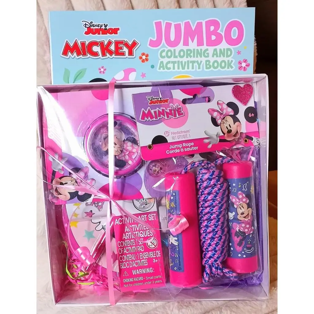 Minnie uGift Box - Jumbo Coloring and Activity Book with Jump Rope and Activity Art Set for Kids