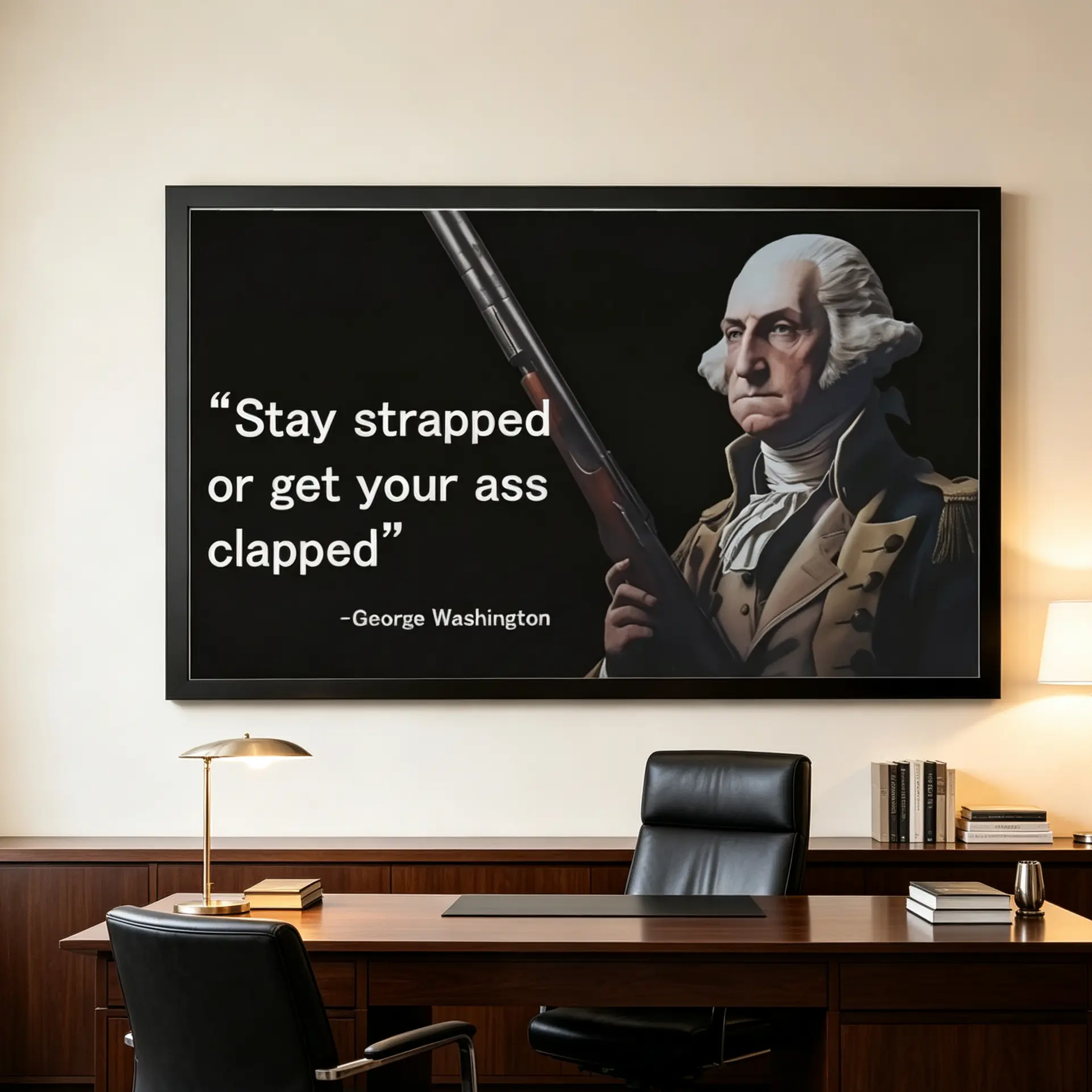 George Washington Humorous Quote Printed Paper Poster - Memes Wall Art, Decorative Home Décor, Men's Garage Hanging Decoration, George Quote