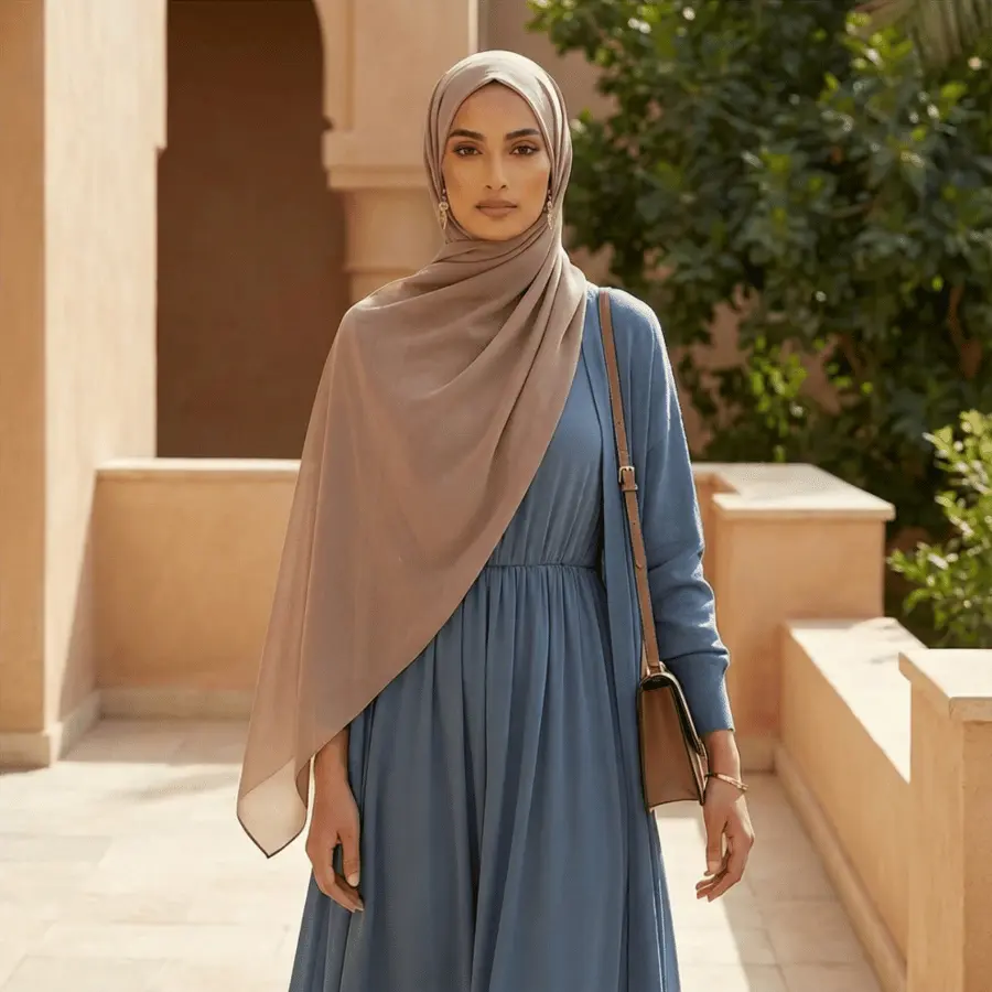 Whispering Breeze™ Crinkle Chiffon Hijab - Everyday Light Mocha