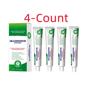 Hemorrhoidal Cream-Gel with Lidocaine & Phenylephrine, Soothing Aloe Treatment for Fissure, Pain, Swelling & Anti-Itch Relief, 1.4 oz (40g), Pain Relief Gel