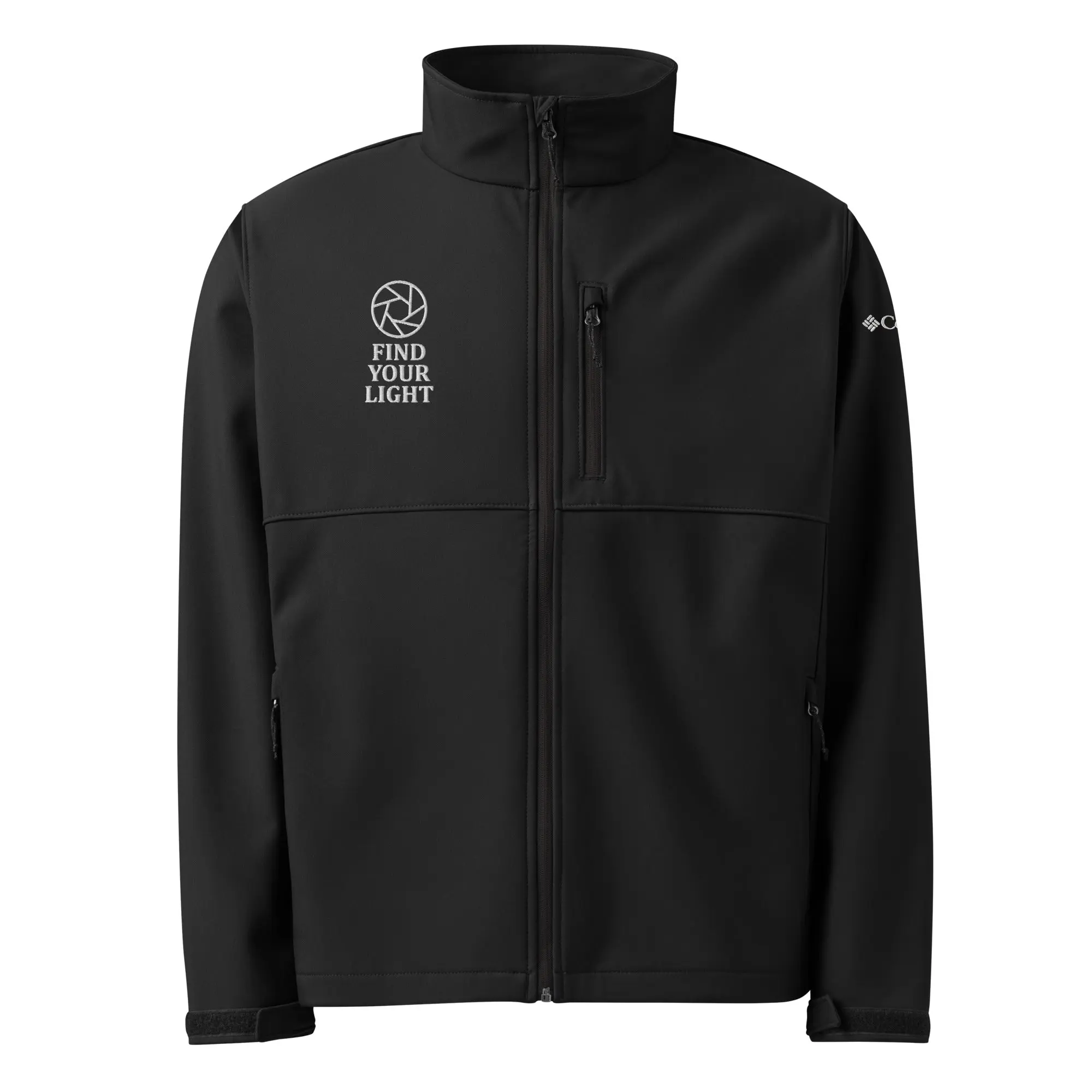 Columbia Soft Shell Jacket - Wind & Water-Resistant, 100% Polyester, Zippered Pockets, Adjustable Cuff Tabs, Embroidered Logo, Comfortable Fit for Outdoor Adventures