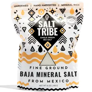 Baja Sea Salt by Salt Tribe | Fine Ground | Hand Harvested from Baja Mexico | 90+ Trace Minerals