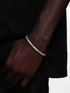 Rhinestone Decorated Bracelet, Fashionable Jewelry for Party, Daily Clothing Decor, Trendy All-match & Exquisite Jewelry for Birthday Gift, Rhinestone Bangle Bracelet