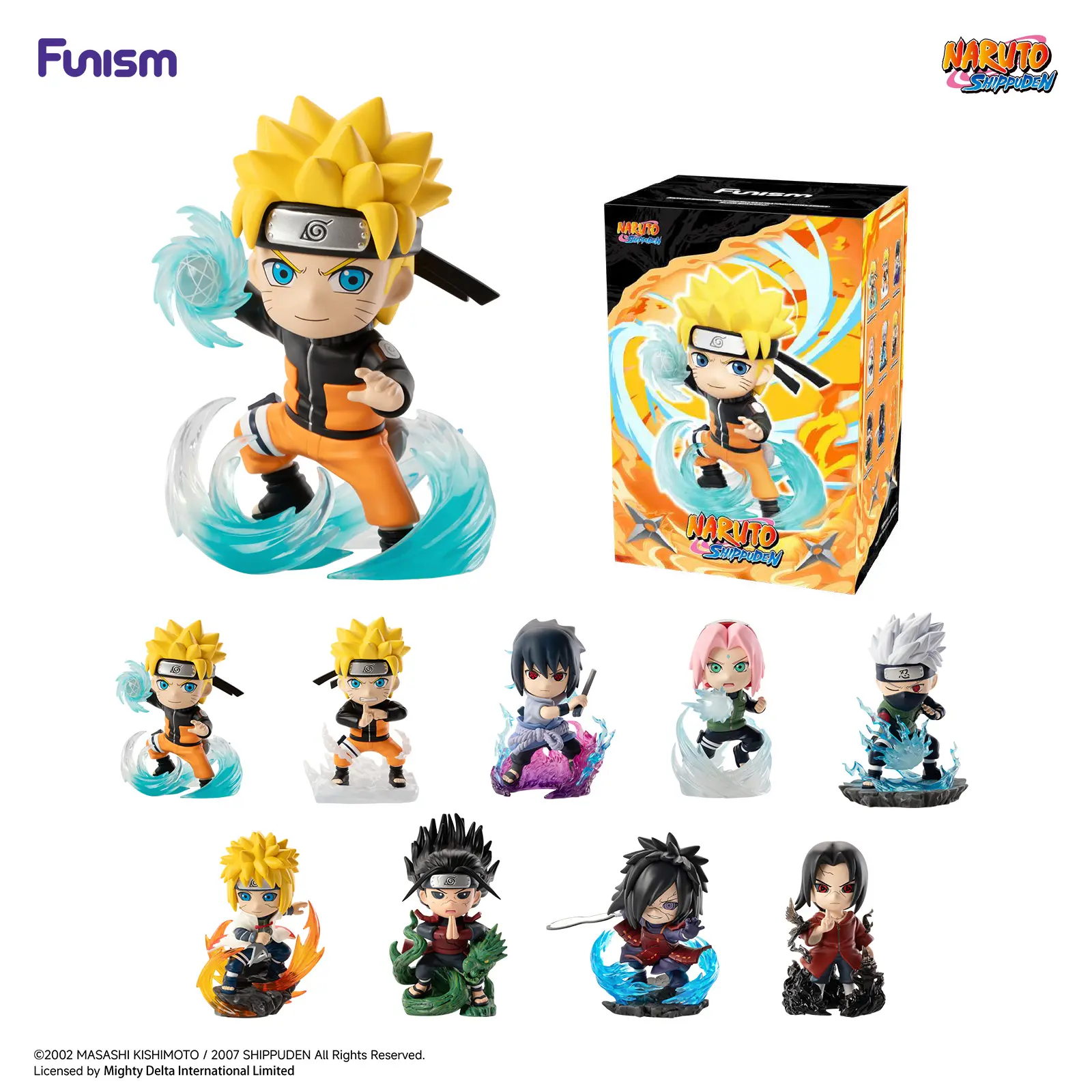 FUNISM Naruto Shippuden Chronicles Great Ninja War Vol.1,Kakashi Sasuke Madara Anime Blind Box Mystery Figure | Collectible Desk Toy & Epic Gift for Otaku Fans