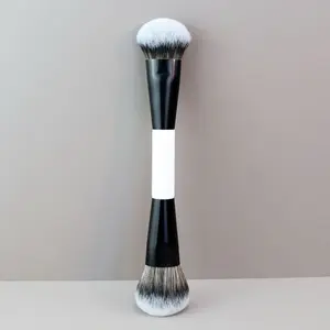 F4 Dual-Ended Foundation Face Brush Double-ended Powder Blush Contour and Eyeshadow Concealer Makeup Brushes