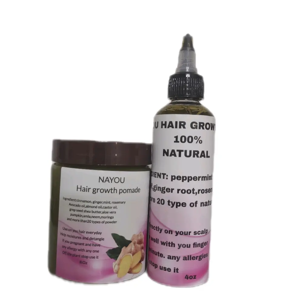Unisex Haircare Set (Oil + Pomade) - Gentle Moisturizer for Nourishment, Strength Boost, and Repair-Focused Regrowth