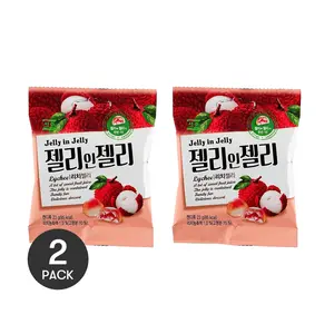 2pcs SEOJU Korean Lychee Flavor Chewy Candy 23g * 2- Soft & Delicious Gummy Treats