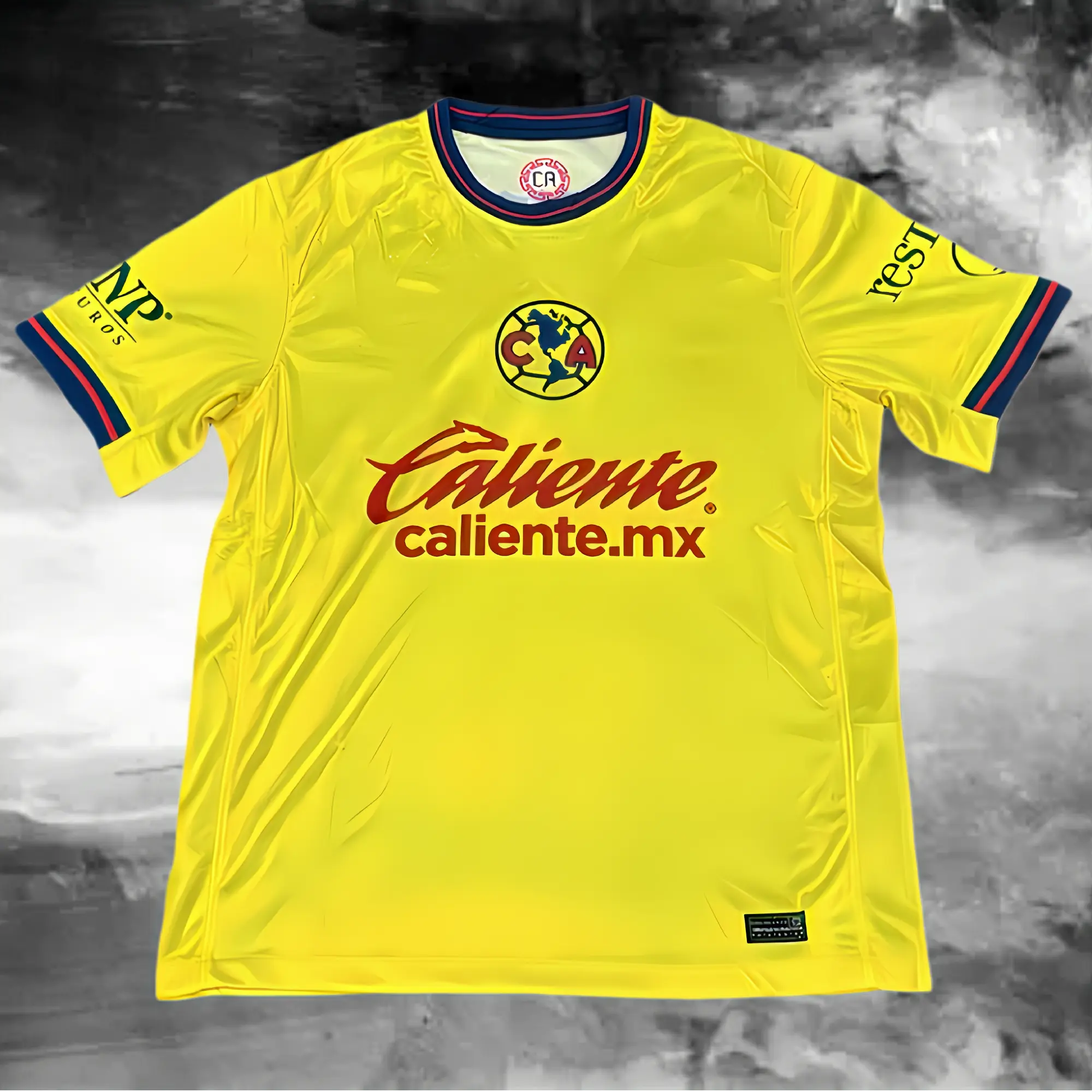 2425 LIGA MX Club America Home Yellow Short Sleeve Soccer Jerseys New Season Quick Dry Sports