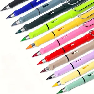 Forever Pencil with Eraser, 12/24pcs Long-Lasting Writing Infinity Pencils, Office Stationery & Supplies for New Year Gifts, Drawing Pencil Set, Art Supplies