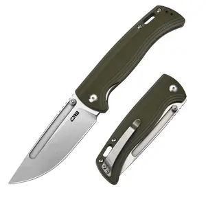 CJRB Resource J1932 with AR-RPM9 Steel Blade and G10 Handle, Outdoor Gear Knives for Survival, Hunting and Tactical Equipment Tactical Gadgets