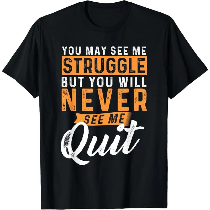 Women's 100% Cotton Casual Fitted Round Neck Short-Sleeve Soft Motivational Quote Inspiration Top, 1-Piece T-Shirt
