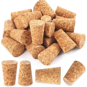 Corks,  Soft   Bottle Corks, Leakproof Tapered Corks, 20 Pack Wooden Replacement  Stoppers for    Bottles, DIY Crafts