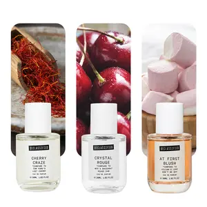 Declassified Eau de Parfum Set Crystal Rouge Cherry Craze At First Blush 30ml Each Orange Blossom Saffron Cherry Amber Marshmallow Vegan Cruelty Free