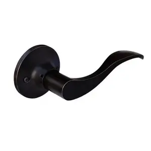 Constructor Prelude Dummy Right Lever Door Lock with Knob Handle Lockset - Oil Rubbed Bronze, Handle Doorknobs, Lever Style Doorknobs