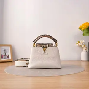 Pre-owned Louis Vuitton Taurillon Crossbody Bags Capucine Mini Multicolor CPU1122