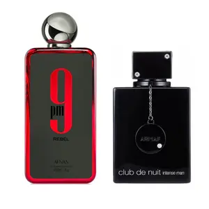 Armaf 9PM REBEL + CLUB DE NUIT INTENSE Men's EDP Fragrance Multi-Pack Gift Bundle, 3.4oz(100ml)