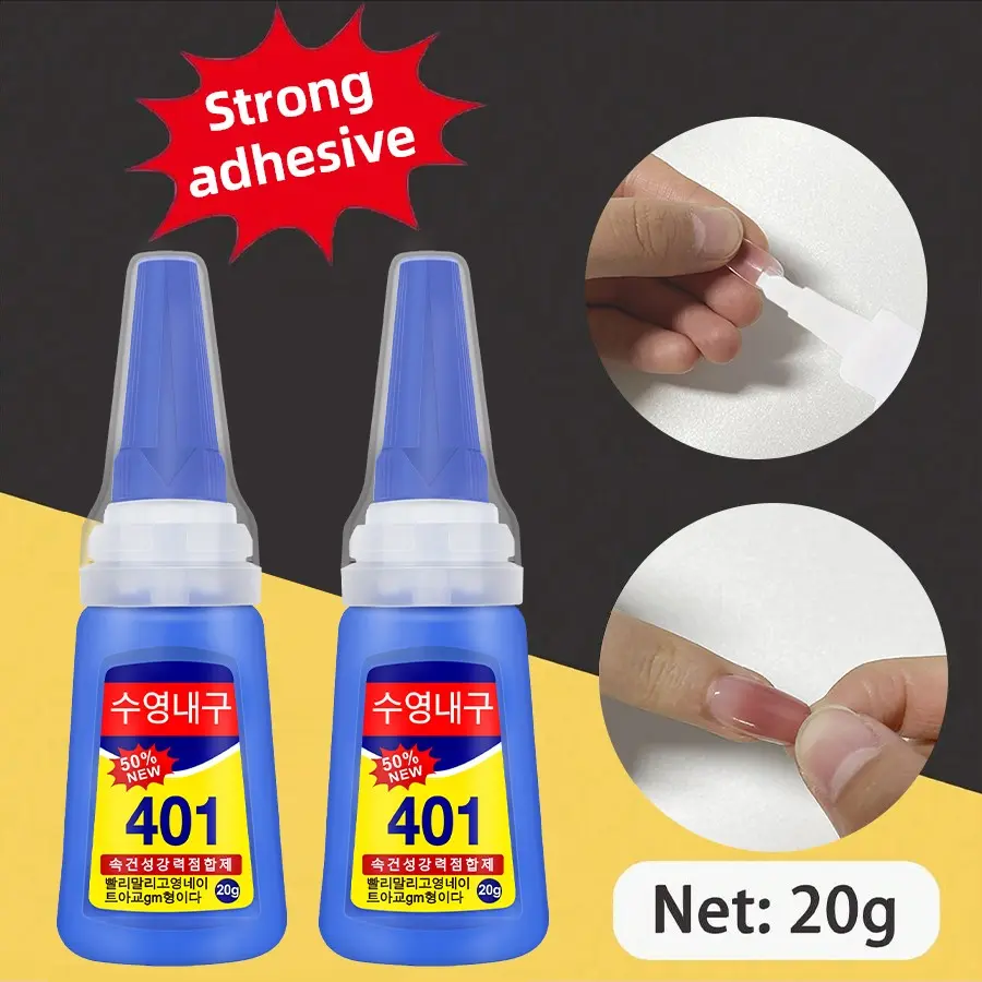 2/3/4/5pcs 20g High Strength Glue Strong Adhesive Quick Drying, Suitable For Beginners Adhesive for plastic, metal, iron, ceramic, glass, wood, manual glue high temperature resistant footwear maintenance glue multi-purpose All Purpose Superglue