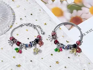 Stranger Things Beaded Bracelet Peripheral Element Jewelry Snake Bone Bracelet