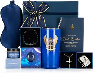 Happy Fathers Day Gifts for Father, Blue Man Premium Gifts Basket Ideas Set for Him,Fathers Birthday Gift Box Presents for Dad,Husband,Brother,Son, Boyfriend