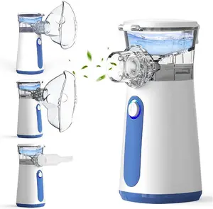 Portable Handheld Nebulizer, Mesh Spacer Machine with Accessories for Adult & Kid, Handheld Electric Atomizer for Home use Travel